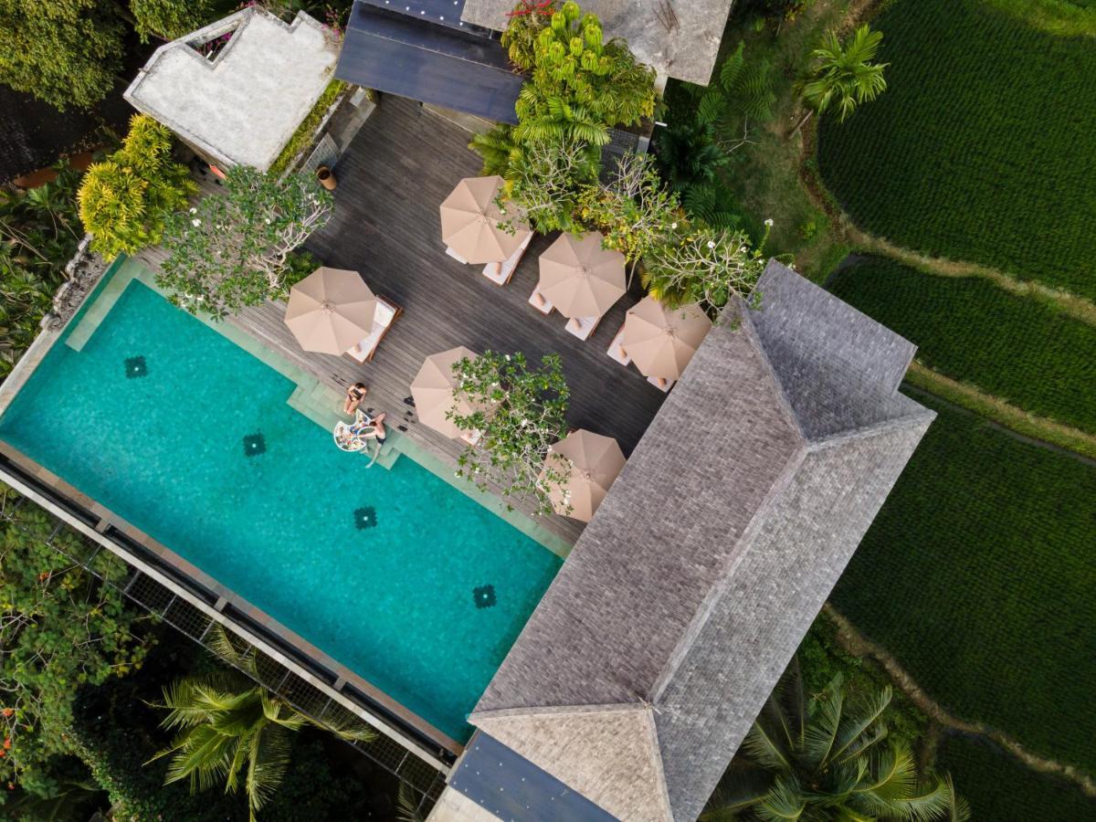 Adiwana Bisma Hotel Ubud  Luaran gambar Aerial view of the hotel