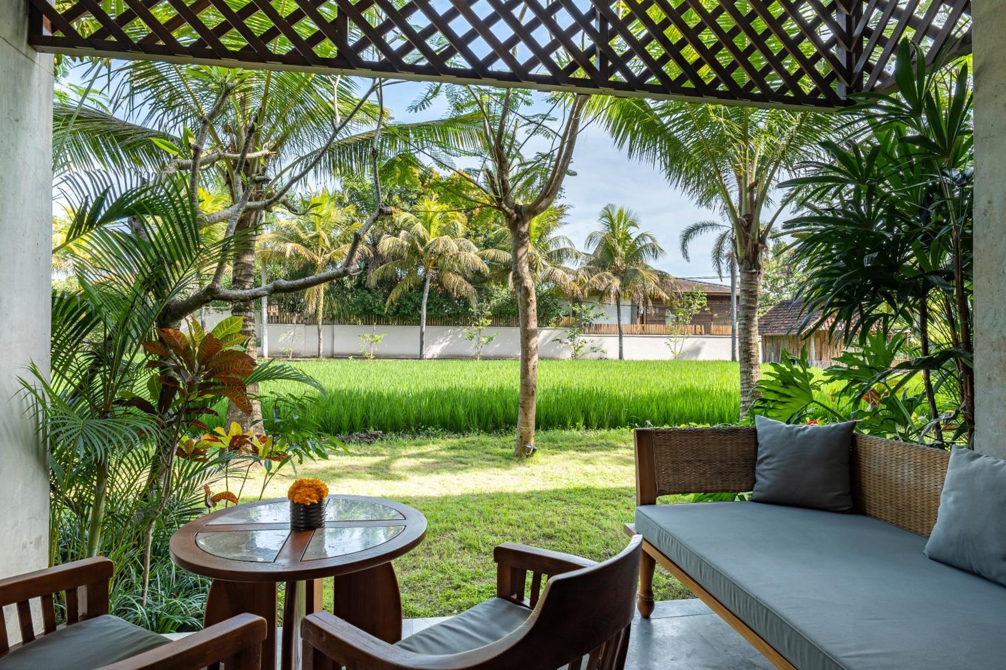 Adiwana Bisma Hotel Ubud  Luaran gambar View of the rice fields from the hotel
